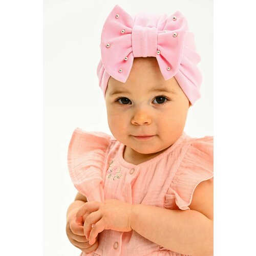 Шапка , размер 40-46, розовый вафельная вязаная шапка для девочек шапки детская солнцезащитная шапка шапка с двойным бантом s мужской тюрбан детские аксессуары для н