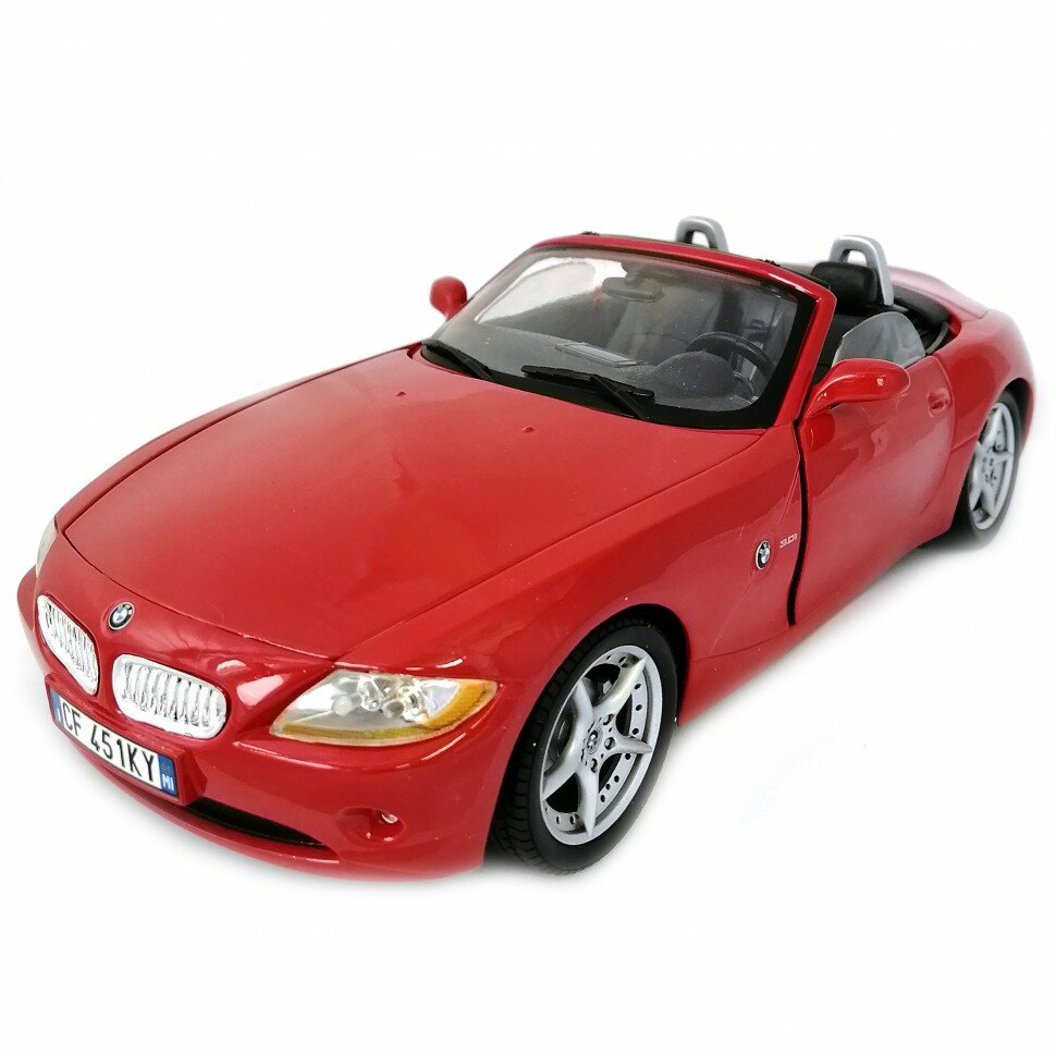 BMW Z4 1:18 коллекционная металлическая модель автомобиля Bburago 18-12001-red