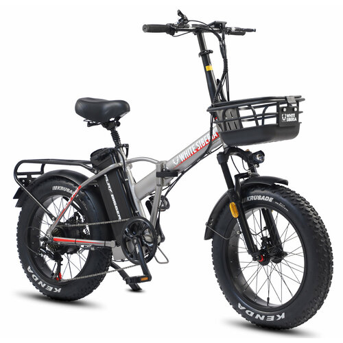 Электровелосипед WHITE SIBERIA SLAV PRO 1000W 48V13A Silver Winter Серебро 11500000₽