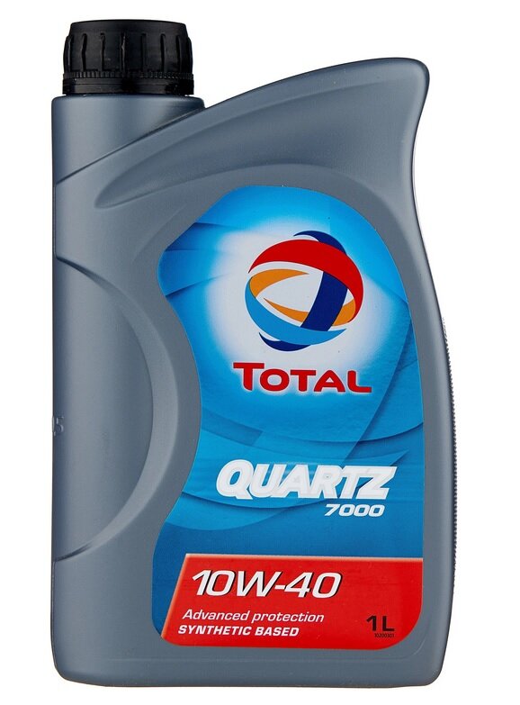 Полусинтетическое моторное масло TOTAL Quartz 7000 10W40, 1 л, 1 шт