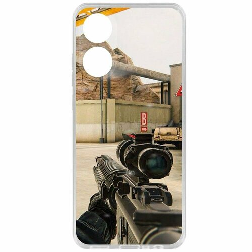 Чехол накладка Krutoff Clear Case Cтандофф 2 (Standoff 2) Оптика для Oppo A78 4G