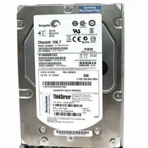 Жесткий диск Lenovo SL10A28349 600Gb 15000 SAS 35 HDD 5510000₽
