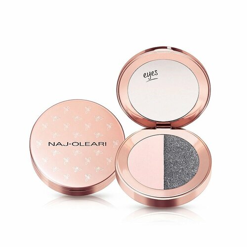 Тени для век двойные MATTE  & SHINE DUO PINK AND SILVER 2,5 г