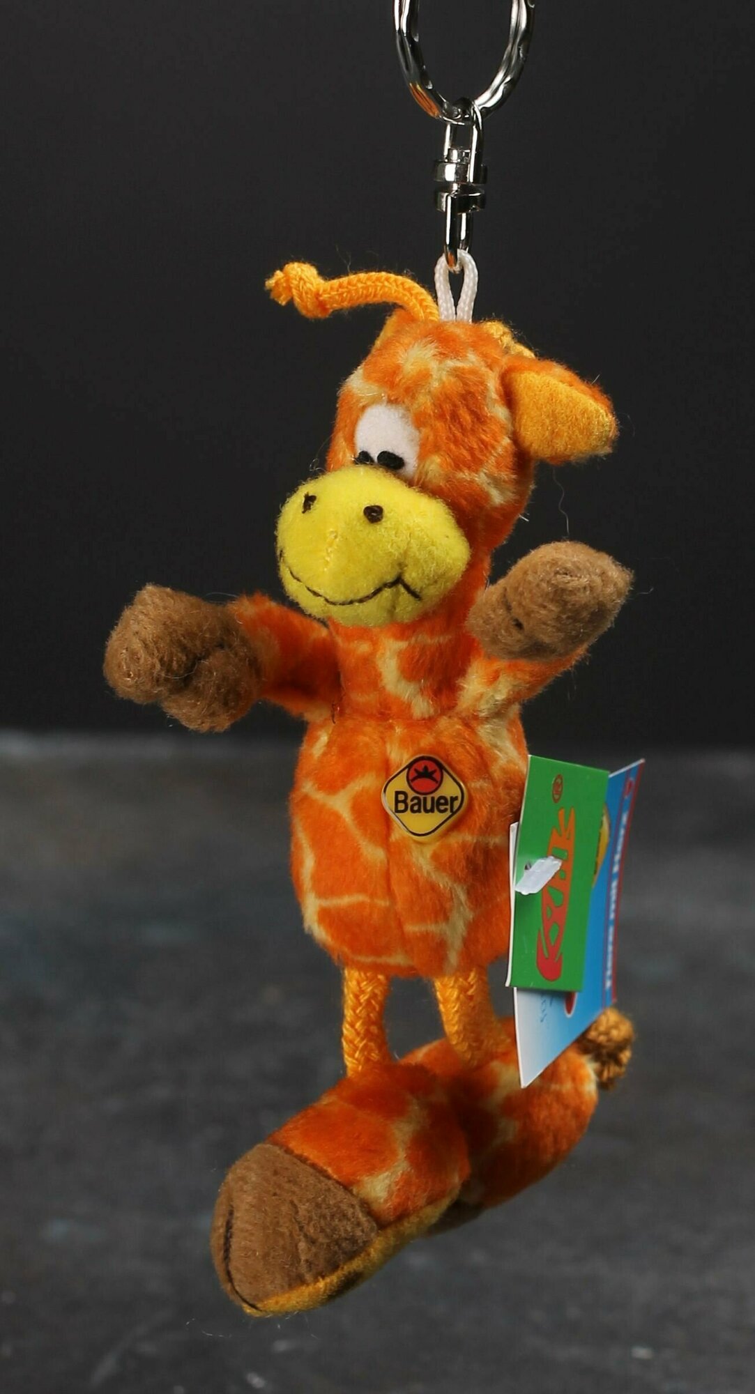 Мягкая игрушка брелок Жираф BAUER 9 см Германия