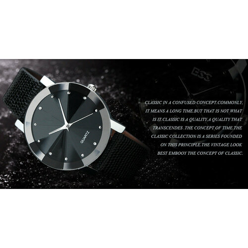 фото Наручные часы часымужзмеиннаякожа, черный beauty golik