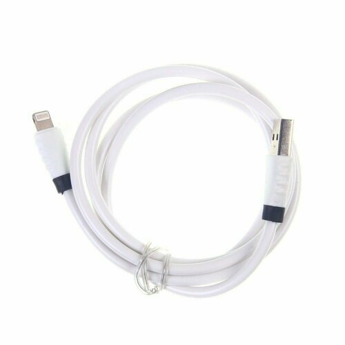 Дата кабель Jkx-004, ОЕМ, USB - Lightning, 1 м, белый, арт.55012932