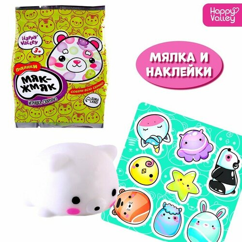 Игрушка-сюрприз «Мяк-жмяк: Мишки» с наклейками, микс игрушка сюрприз мяк жмяк пони