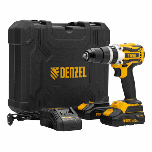 Дрель-шуруповерт аккумуляторная ударная бесщет Denzel CIDB-18-02 Li-Ion 18 В 26145 2139000₽