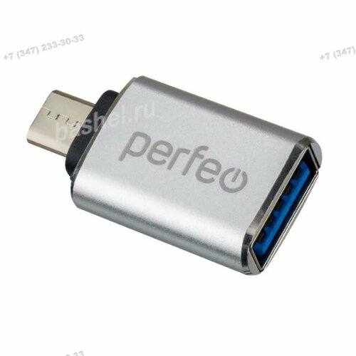 Perfeo adapter USB на micro USB c OTG, 3.0 PF-VI-O012 Silver серебряный PF C3002 perfeo adapter usb на micro usb c otg pf vi o010 black чёрный [pf b4995]