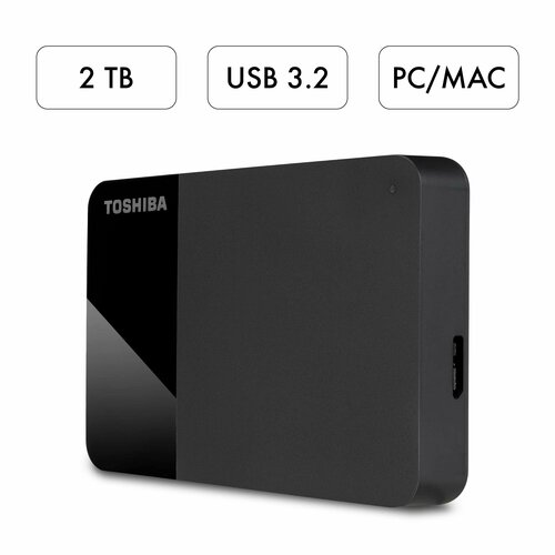 Toshiba 2TB CANVIO READY. Внешний жесткий диск. жесткий диск внешний 4tb 2 5 usb3 0 toshiba canvio partner [hdtb540ek3cb]