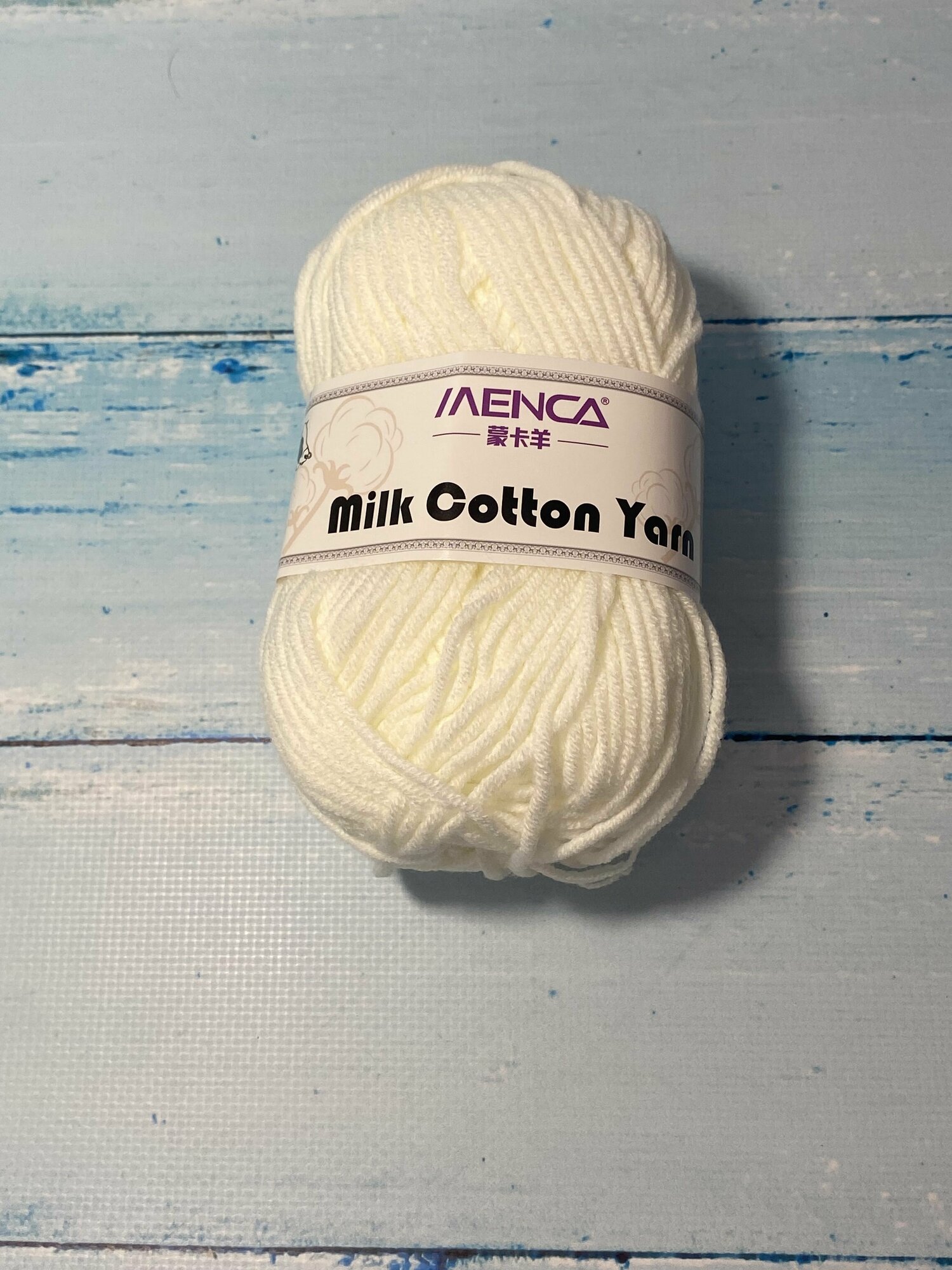 Хлопковая пряжа Milk Cotton Yarn цвет №01