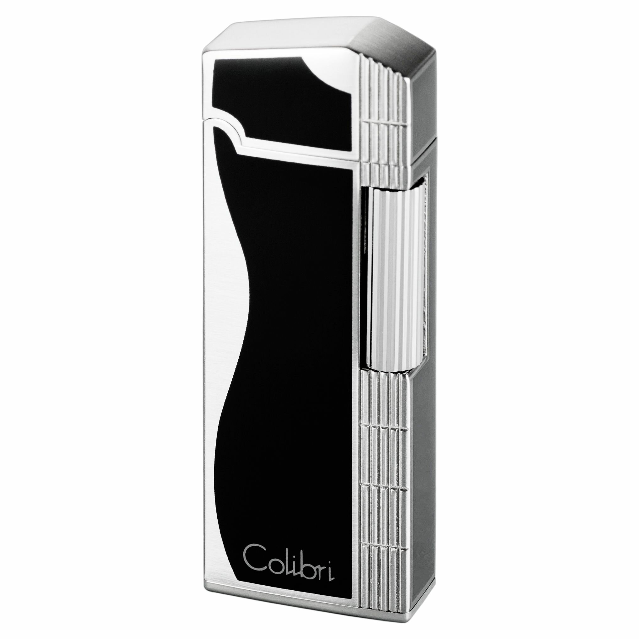 Зажигалка газовая Colibri OF LONDON Jazz Blue & Silver