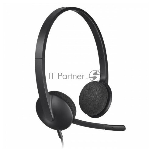 Гарнитура Logitech Headset H340 USB graphite (981-000509) гарнитура logitech stereo headset h340 черный 981 000475 981 000509