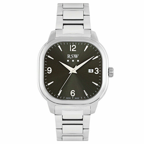 наручные часы rsw серый серебряный Наручные часы RSW, серый, серебряный