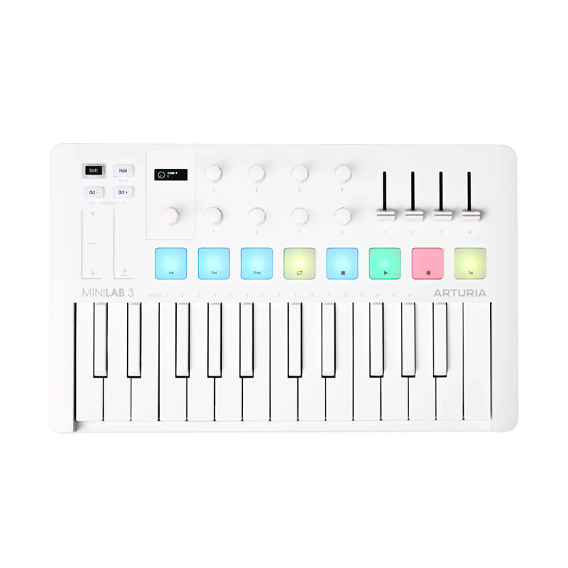 Arturia MiniLab 3 Alpine White MIDI Keyboard Controller