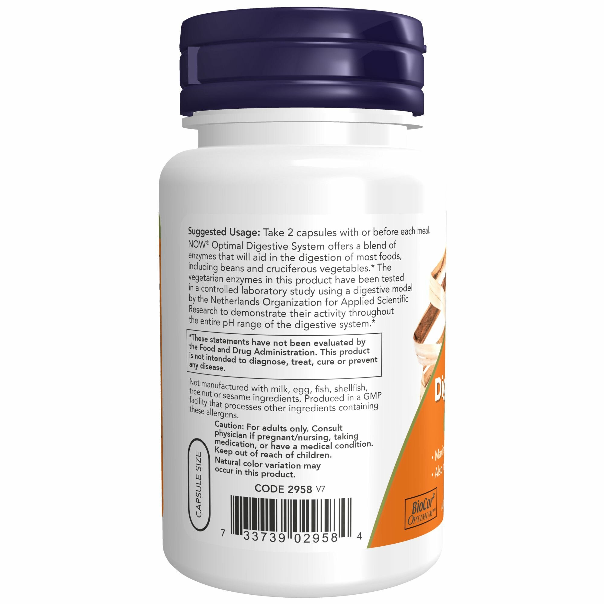 Ферменты NOW Optimal Digestive System, Ферменты для пищеварения, 90 капсул