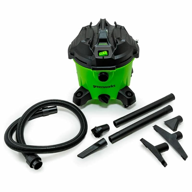 Строительный пылесос GreenWorks G120WDV, 220Вт, 34л, сухой, функция сбора воды