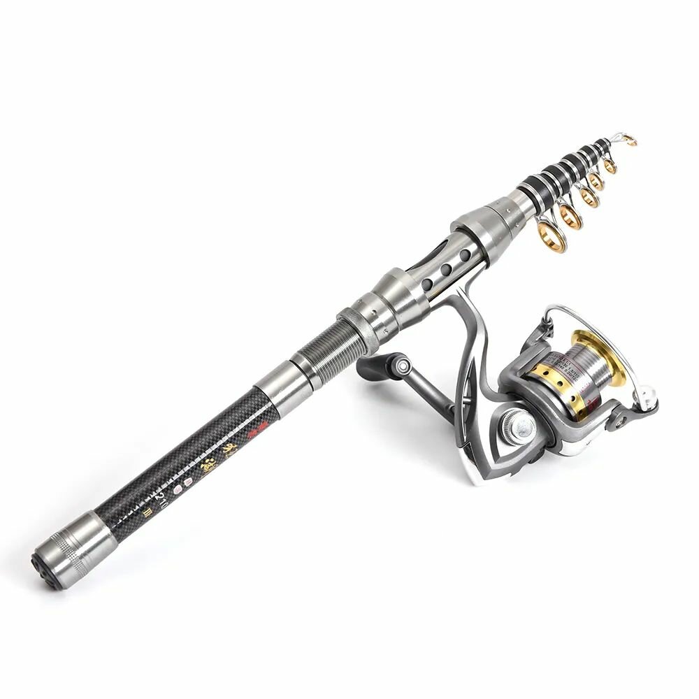 Удилище LeoSports, телескопическое, с катушкой, для зимней рыбалки — фото 1