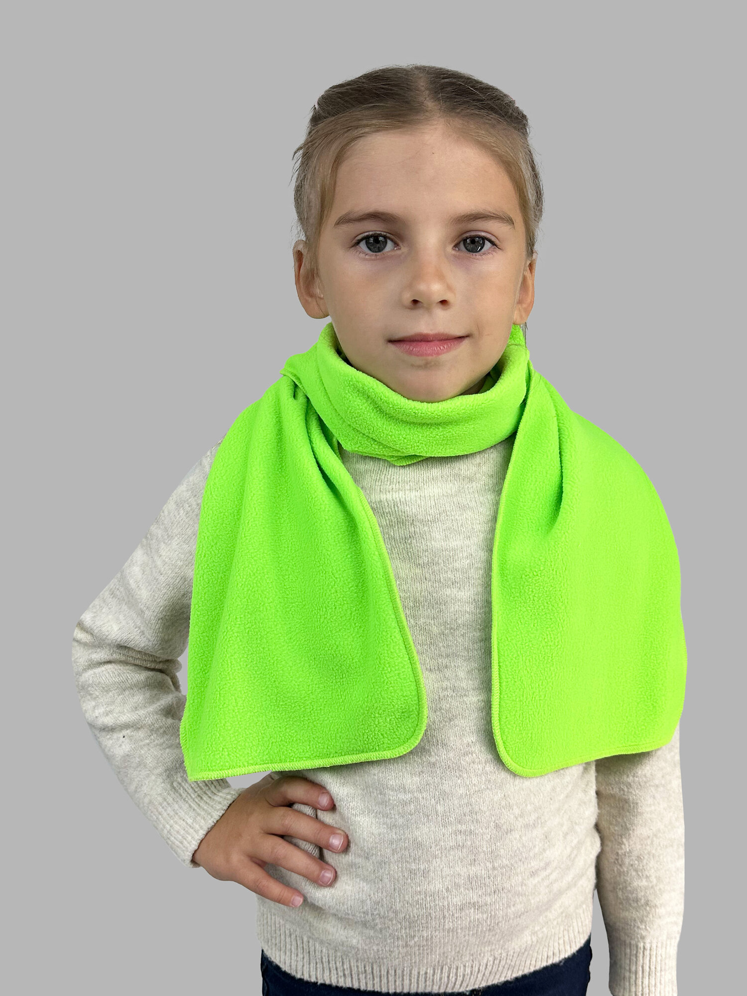 Шарф Body Pillow для детей,120х19 см, лайм — фото 1