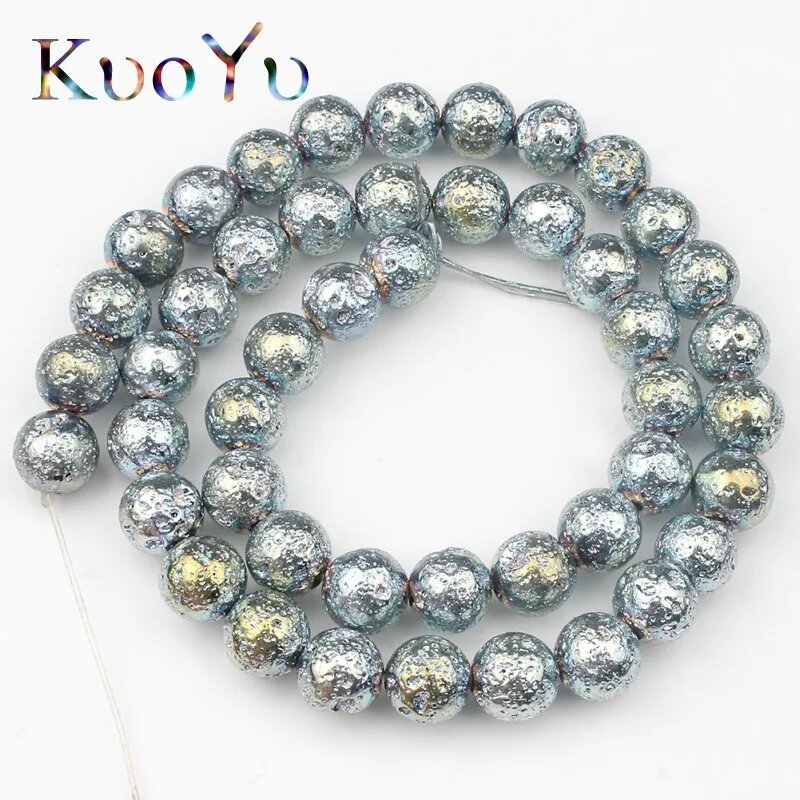 Бусины бирюзовые Kuoyu 10 мм, 36 шт.