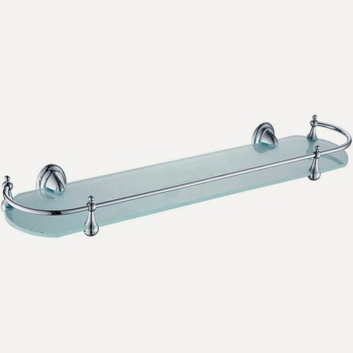 Изображение товара Полка стеклянная Haiba хром (HB1507)