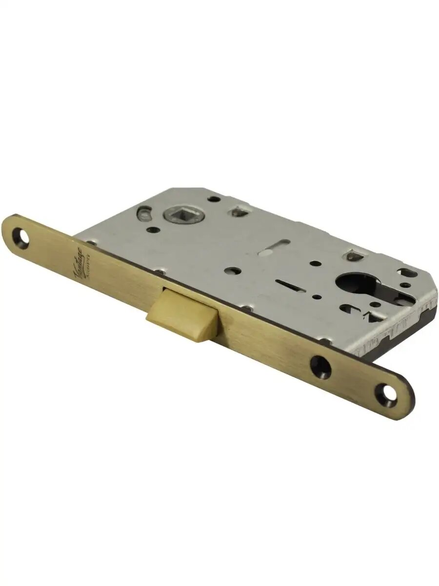 Замок межкомнатный Vantage бесшумный PLASTIC P85 AB бронза