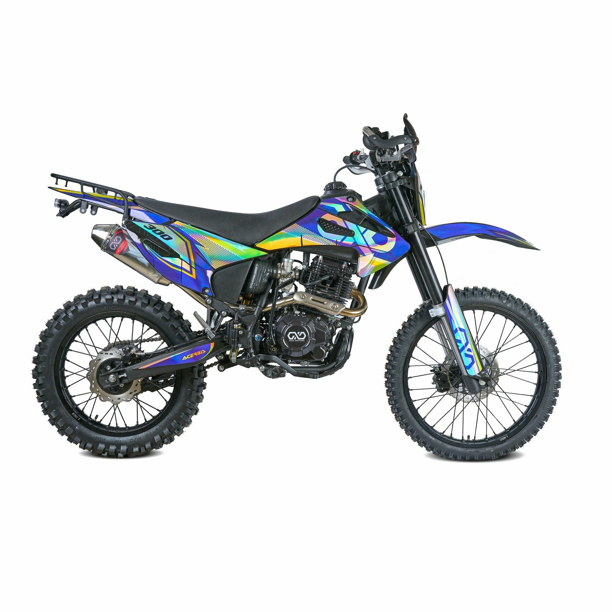 Мотоцикл эндуро кроссовый 300 см3, OXO LITE 300 Синий, Zongshen 175, 25 л. с, карбюратор NIBBI, передний буксатор