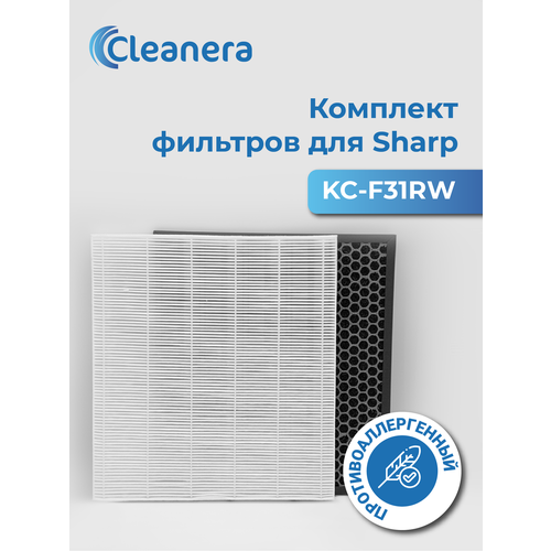 фото Комплект фильтров для очистителя sharp kc-f31r (fz-f30hfe + fz-f30dfe) cleanera