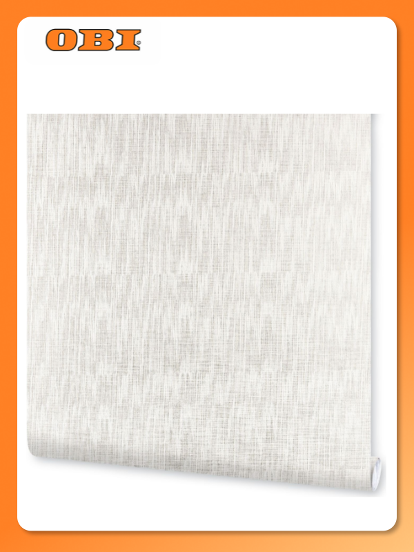 Обои флизелиновые Vilia wallpaper Лен под покраску 106х10 м белый