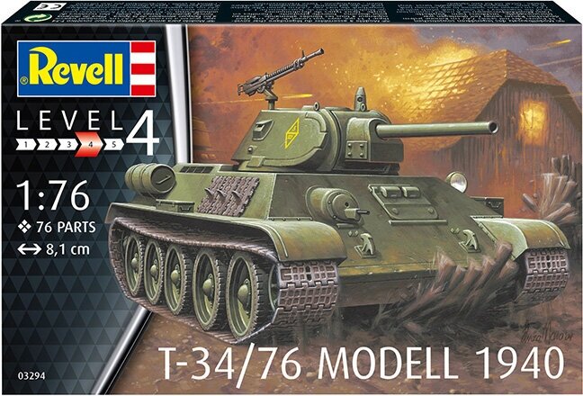 0 Модель сборная Советский танк T-34/76 1940 1/76, 1 шт. в заказе