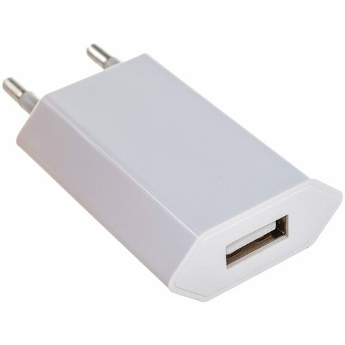 Сетевое зарядное устройство REXANT iPhone/iPod USB белое СЗУ 5V, 1000 mA 18-1194 сетевое зу morechoice 1usb 3 0a qc3 0 для micro usb быстрая зарядка nc52qcm white