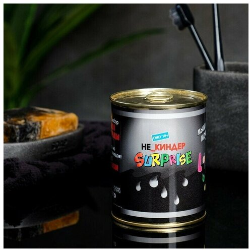 Набор в консервной банке Сюрприз мыло мочалка 750₽