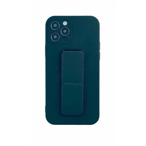 фото Чехол накладка защитная черная для iphone 12 pro max с подставкой и магнитом техномарт