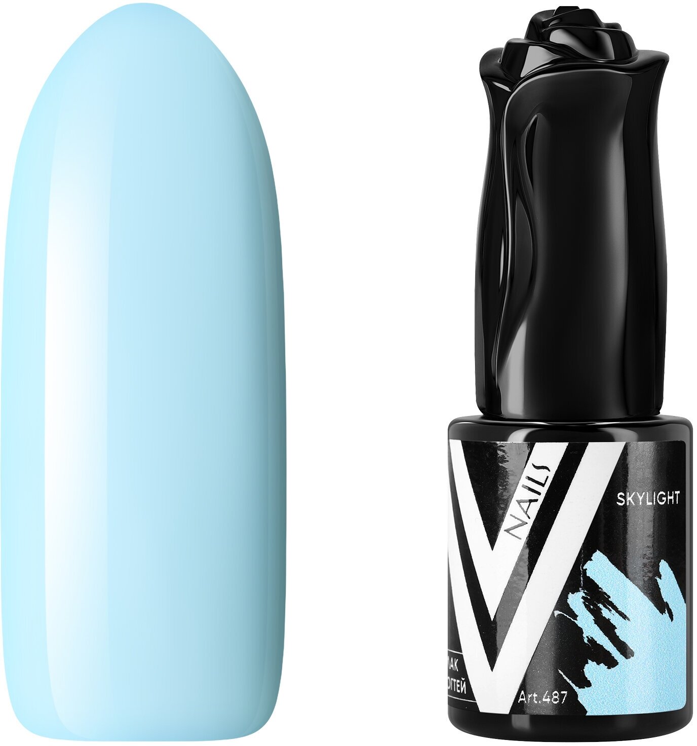 фото Гель-лак для ногтей Vogue Nails пыльный пастельный плотный приглушенный, голубой, 10 мл