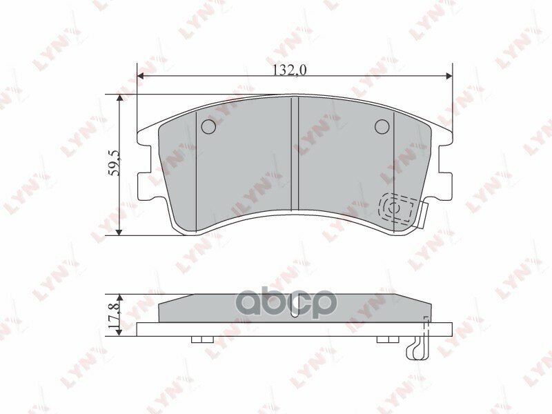 Колодки Тормозные Дисковые | Перед | LYNXauto арт. BD5112