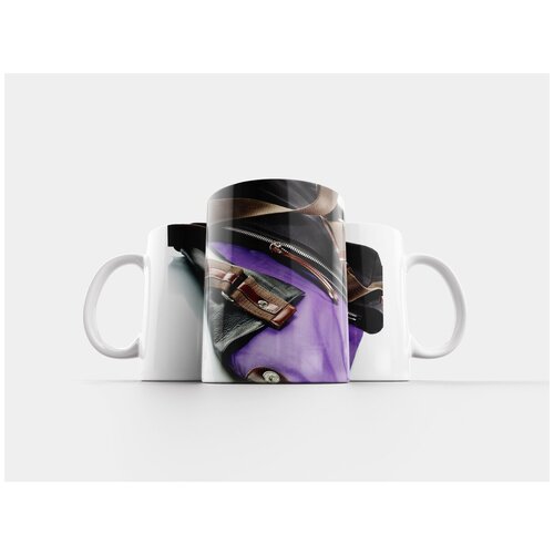 фото Кружка "сумка, кожа, черный" 320 мл lotsprints