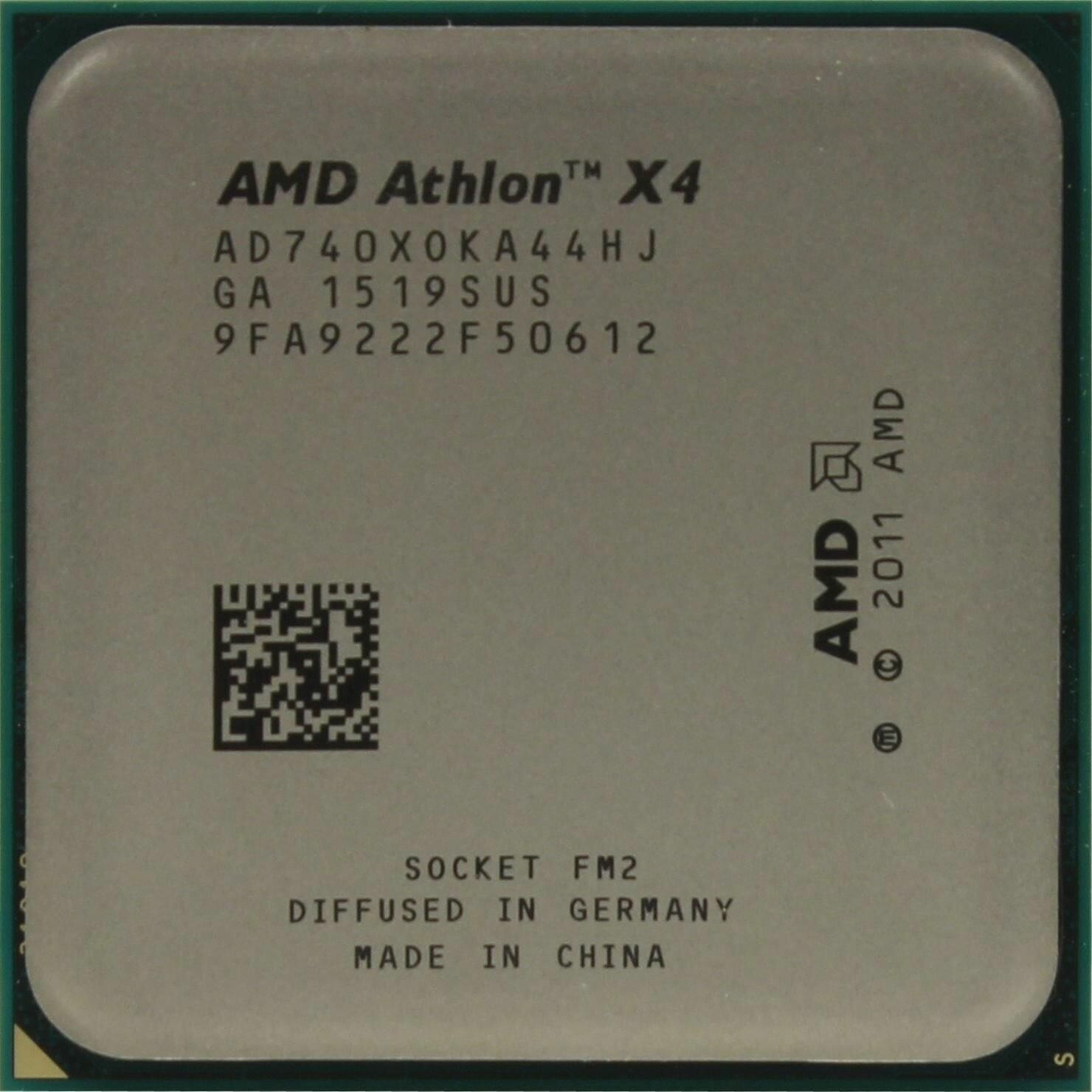 Процессор AMD Athlon X4 740 (3,2 ГГц, FM2, 4 Мб, 4 ядра) OEM