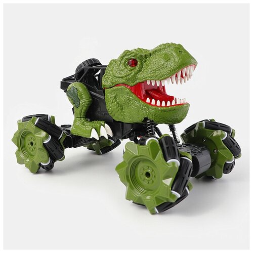 фото Радиоуправляемая зеленая машина-динозавр t-rex (дрифт колеса, пар) - 11810-green-11810-green cs toys