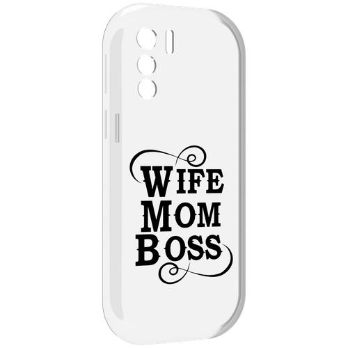 Чехол MyPads жена-мама-босс для UleFone Note 13P задняя-панель-накладка-бампер