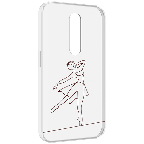Чехол MyPads балерина-белая для Motorola Moto X Force (XT1585 / XT1581) задняя-панель-накладка-бампер