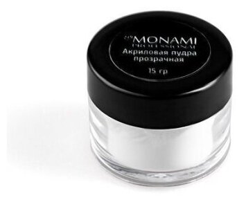 Monami Professional, Акриловая пудра, прозрачная, 15 г