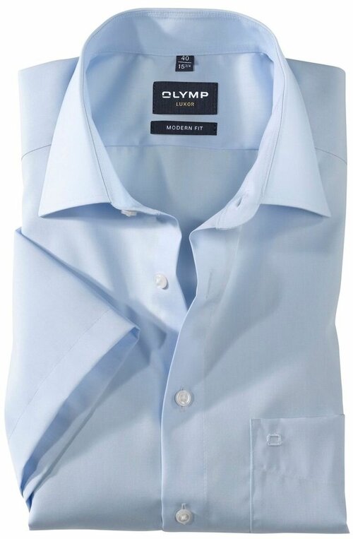 Рубашка OLYMP, размер 46, голубой
