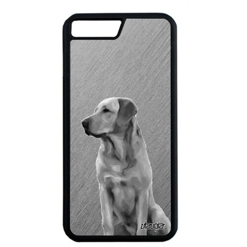 фото Модный чехол на смартфон // apple iphone 8 plus // "лабрадор" зверь животные, utaupia, серый