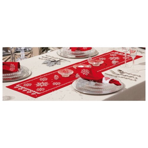 фото Набор для вышивания vervaco pn-0012919 красные рождественские снежинки