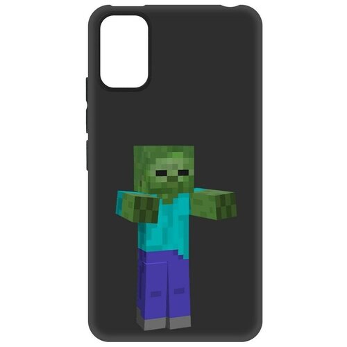 Чехол-накладка Krutoff Soft Case Minecraft-Гигант для ITEL A17 черный чехол накладка krutoff soft case minecraft гигант для itel vision 3 plus черный