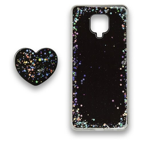 фото Чехол popsocket case для xiaomi redmi note 9 pro сяоми редми ноут 9 про черный ycase