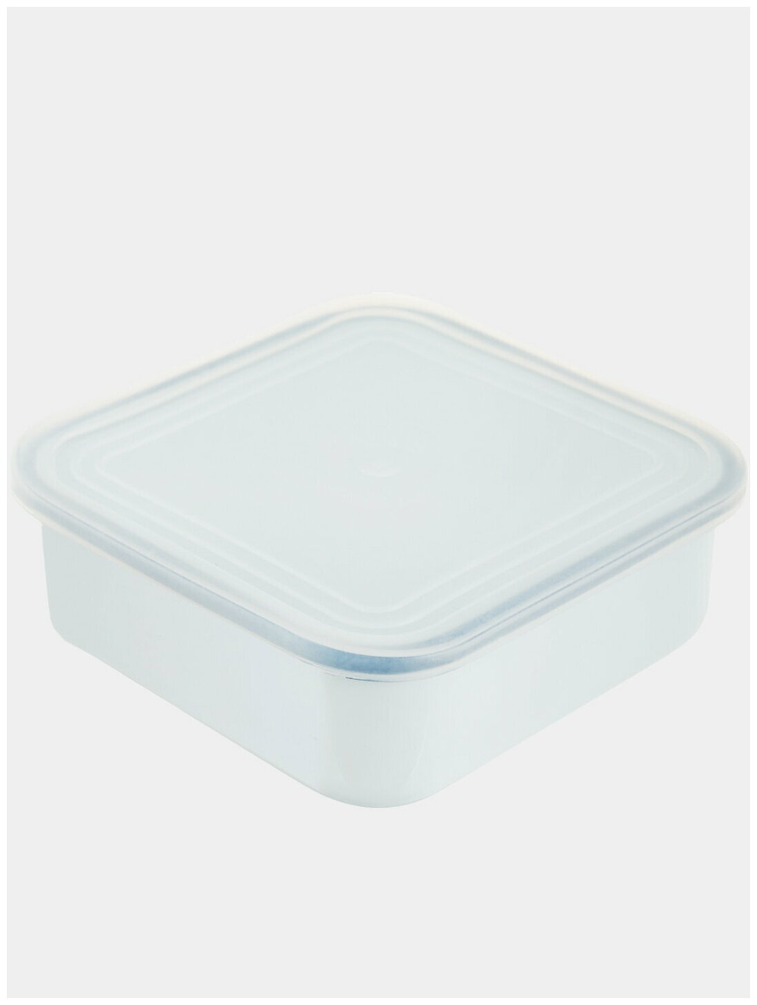 Контейнер пищевой 1.0 литра с пластиковой, плотной крышкой 170*170*55 мм - фотография № 1