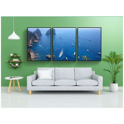 фото Набор модулных постеров для интерьера "капри, стеки, vip" 60x90 см. в тубусе, без рамки lotsprints