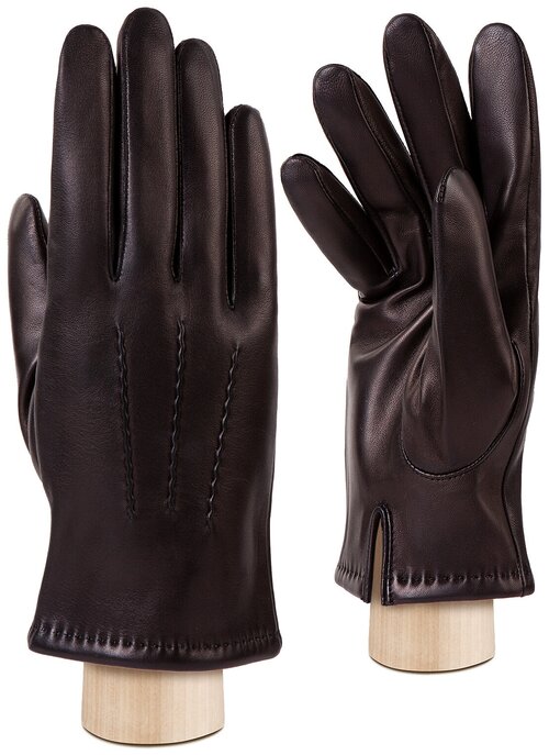 Перчатки мужские кожаные ELEGANZZA, размер 9.5(L), черный