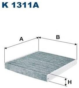 Фильтр салона FILTRON K1311A угольный